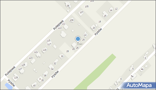 Psary, Irysów, 27, mapa Psary
