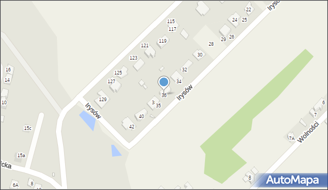 Psary, Irysów, 36, mapa Psary