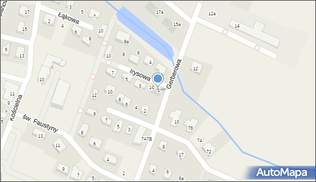 Rotmanka, Irysowa, 1, mapa Rotmanka