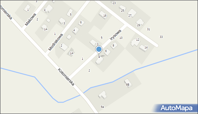 Sienno, Irysowa, 4, mapa Sienno