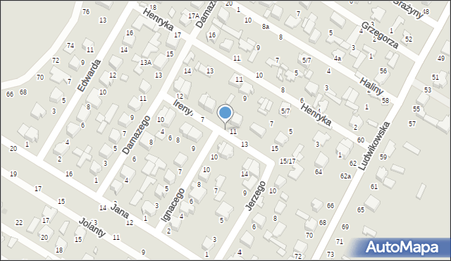 Tomaszów Mazowiecki, Ireny, 9, mapa Tomaszów Mazowiecki