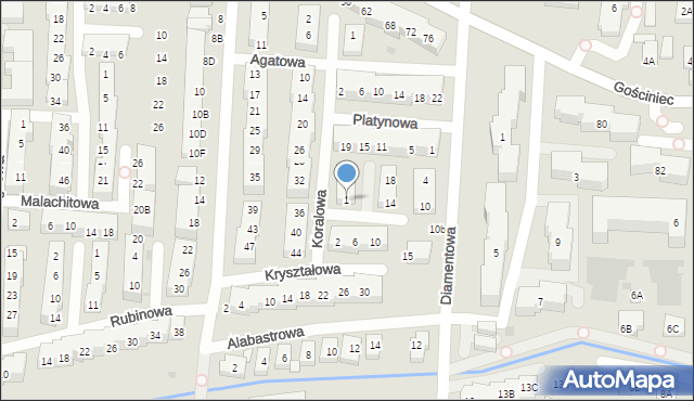 Warszawa, Irydowa, 1, mapa Warszawy