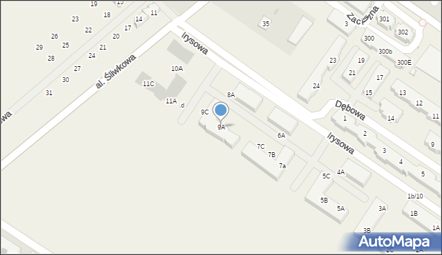 Warzymice, Irysowa, 9A, mapa Warzymice