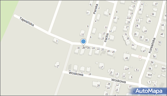 Wrocław, Iracka, 28, mapa Wrocławia