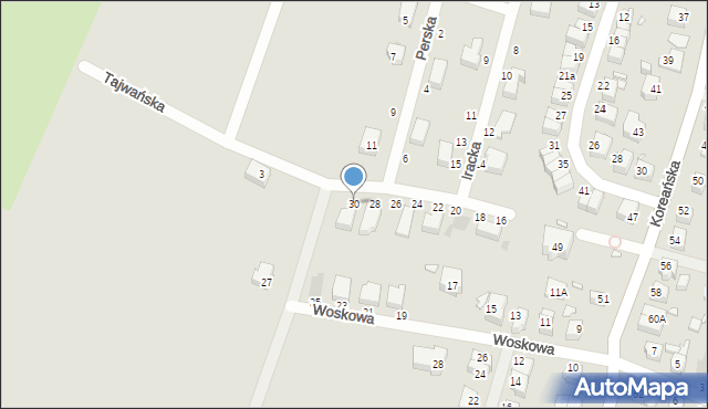 Wrocław, Iracka, 30, mapa Wrocławia