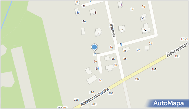 Zgierz, Irysowa, 1f, mapa Zgierz