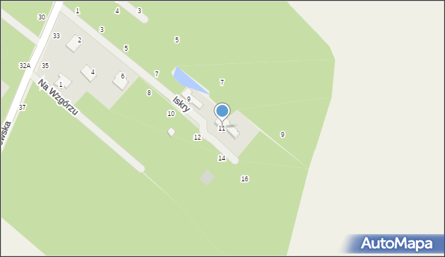 Bartoszówka, Iskry, 11, mapa Bartoszówka