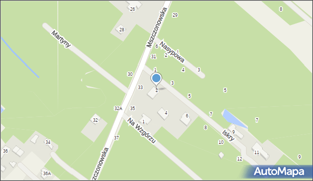 Bartoszówka, Iskry, 2, mapa Bartoszówka