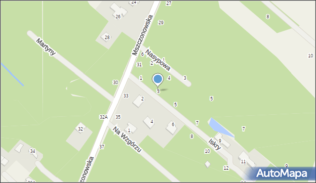 Bartoszówka, Iskry, 3, mapa Bartoszówka