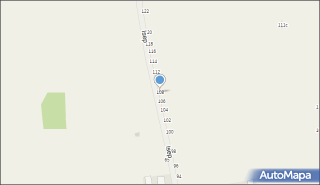 Brandwica, Isep, 108, mapa Brandwica