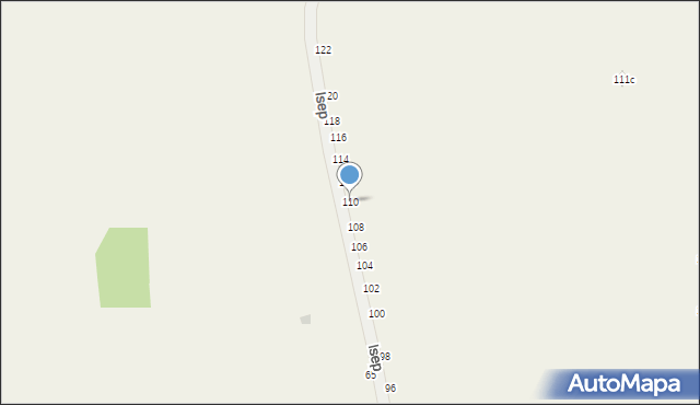 Brandwica, Isep, 110, mapa Brandwica