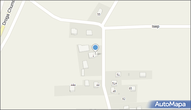 Isep, Isep, 1a, mapa Isep