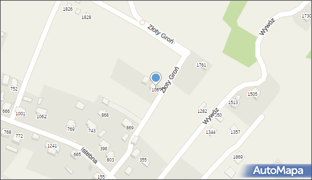 Istebna, Istebna, 1068, mapa Istebna