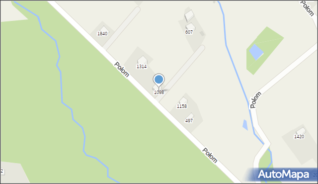 Istebna, Istebna, 1098, mapa Istebna