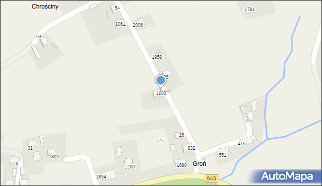 Istebna, Istebna, 1103, mapa Istebna