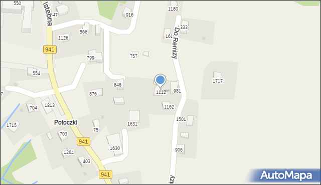 Istebna, Istebna, 1112, mapa Istebna