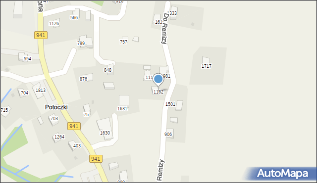 Istebna, Istebna, 1162, mapa Istebna