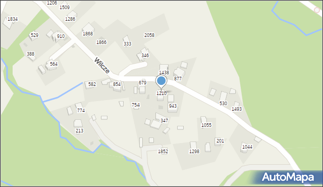 Istebna, Istebna, 1210, mapa Istebna