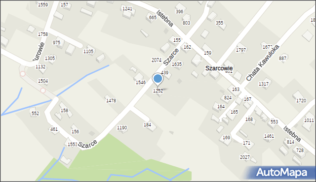 Istebna, Istebna, 1252, mapa Istebna