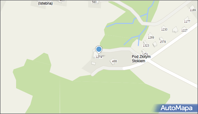 Istebna, Istebna, 1274, mapa Istebna