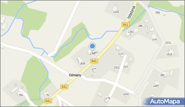 Istebna, Istebna, 1349, mapa Istebna