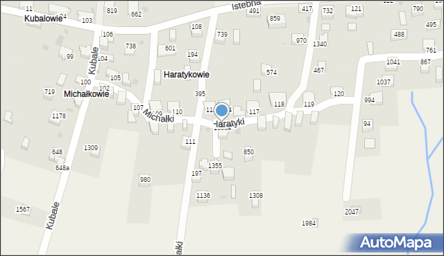 Istebna, Istebna, 1355a, mapa Istebna