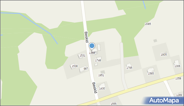 Istebna, Istebna, 1368, mapa Istebna