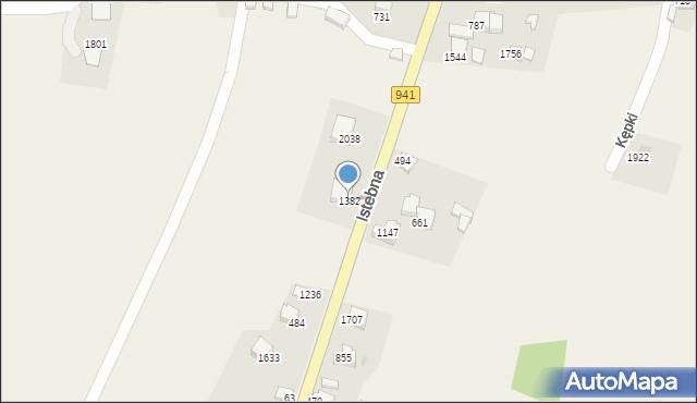 Istebna, Istebna, 1382, mapa Istebna