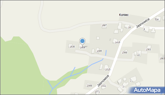 Istebna, Istebna, 1404, mapa Istebna