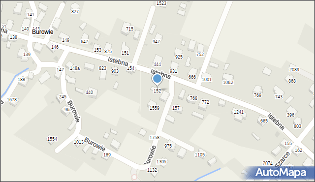 Istebna, Istebna, 152, mapa Istebna