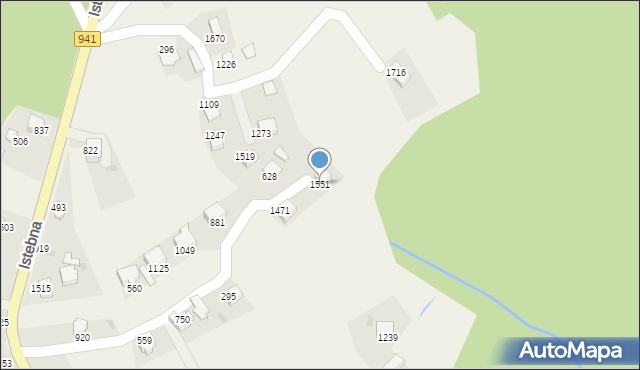 Istebna, Istebna, 1551, mapa Istebna