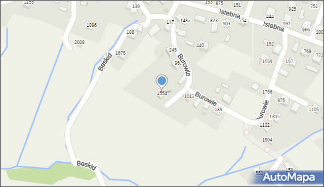 Istebna, Istebna, 1554, mapa Istebna