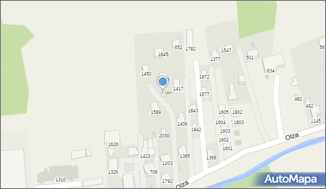 Istebna, Istebna, 1589a, mapa Istebna