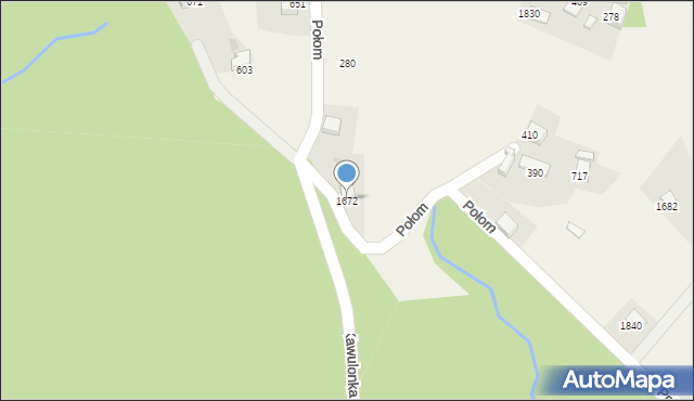 Istebna, Istebna, 1672, mapa Istebna