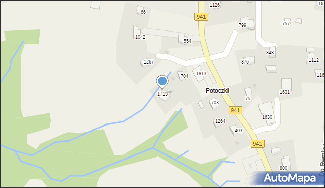 Istebna, Istebna, 1715, mapa Istebna