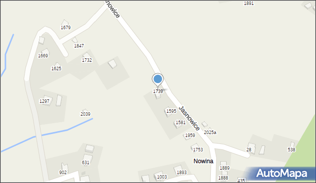 Istebna, Istebna, 1739, mapa Istebna