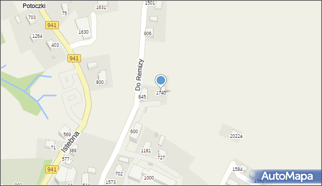 Istebna, Istebna, 1740, mapa Istebna