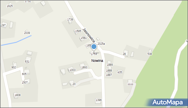 Istebna, Istebna, 1753, mapa Istebna