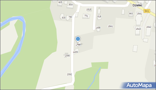 Istebna, Istebna, 1755, mapa Istebna