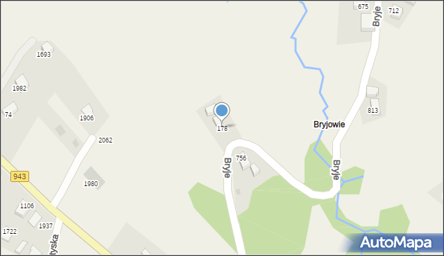 Istebna, Istebna, 178, mapa Istebna