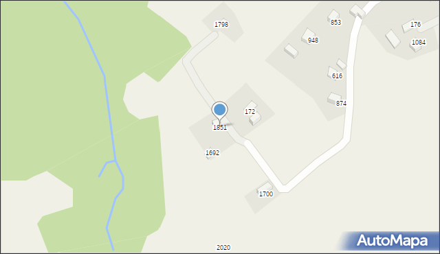 Istebna, Istebna, 1851, mapa Istebna