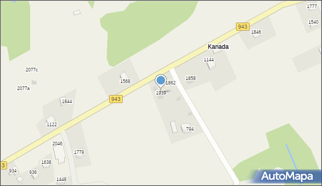 Istebna, Istebna, 1939, mapa Istebna