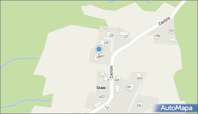 Istebna, Istebna, 1957, mapa Istebna