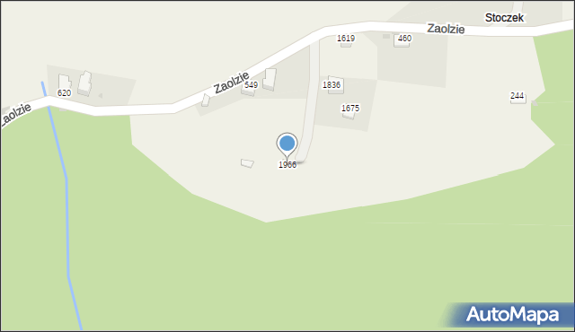 Istebna, Istebna, 1966, mapa Istebna