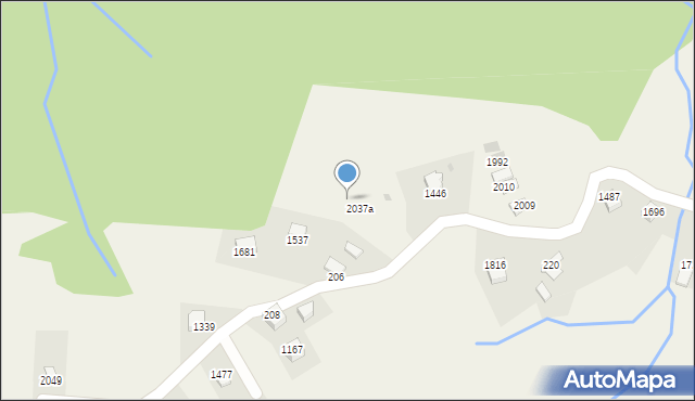 Istebna, Istebna, 2037b, mapa Istebna