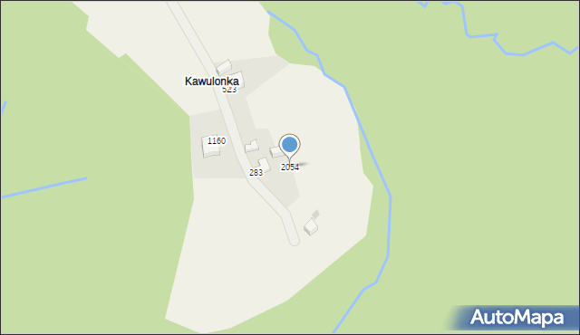 Istebna, Istebna, 2054, mapa Istebna