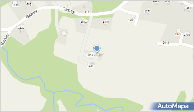 Istebna, Istebna, 2063A, mapa Istebna
