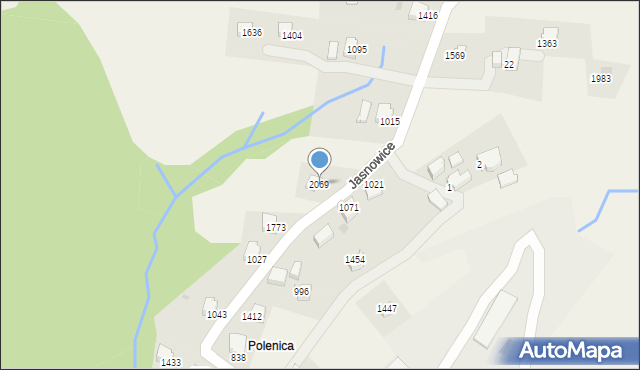 Istebna, Istebna, 2069, mapa Istebna