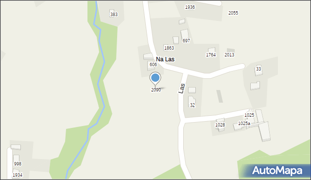 Istebna, Istebna, 2090, mapa Istebna