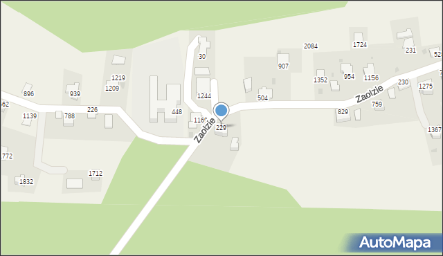 Istebna, Istebna, 229, mapa Istebna